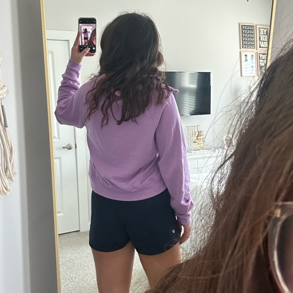 Danskin Purple Half Zip Sweatshirt - Picture 4 of 8